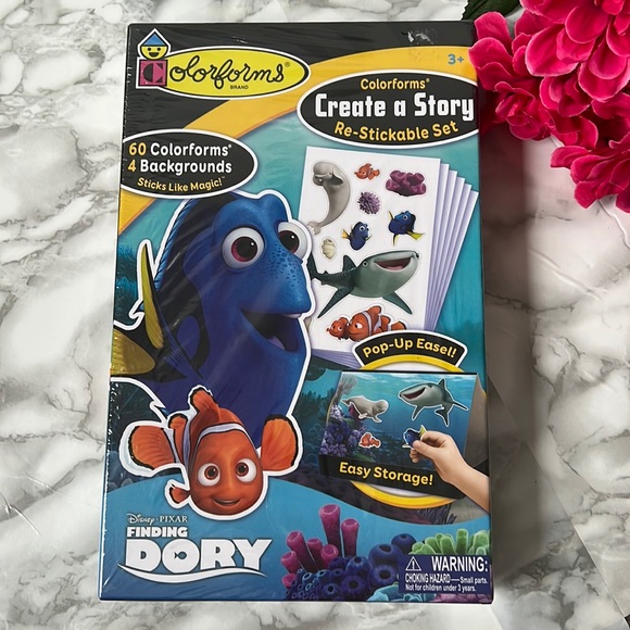 BNWT Disney Pixar Colorforms Finding Dory Create a Story Re-Stickable Set - Picture 1 of 2